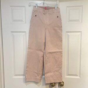 Spanx Wide Leg l blush pink Cropped Pants stretch breathable‎ women size small